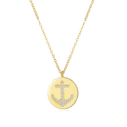 Inspirational Gold Vermeil Dainty Coin Minimalist Necklace - ISAACSONG.DESIGN