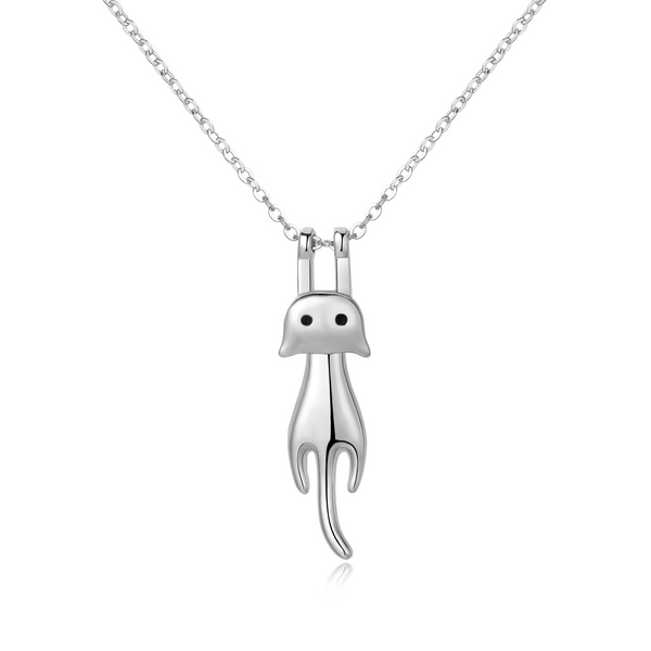 Luxury Dangling & Swing Cat Pendant Necklace - ISAACSONG.DESIGN