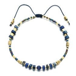 “Power of Gemstone” Sapphire Japanese Seed Bead String Bracelet epic - ISAACSONG.DESIGN